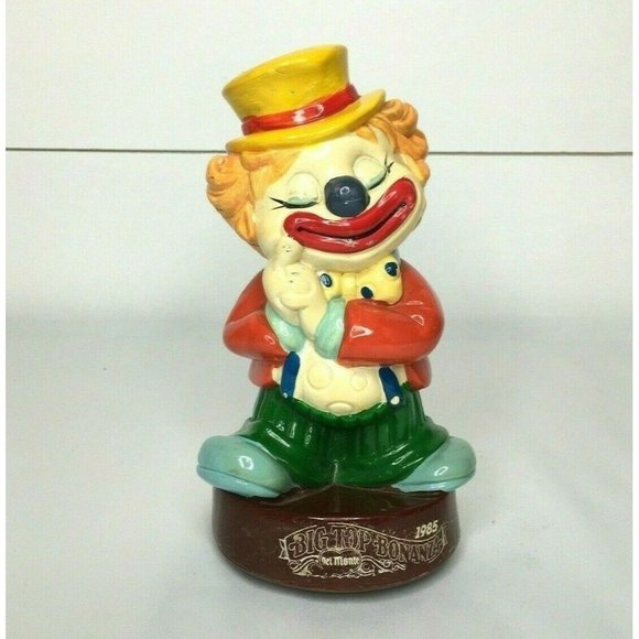 Vintage 1985 Coin Bank Clown Bigtop Bonanza Piggy - Picture 1 of 4